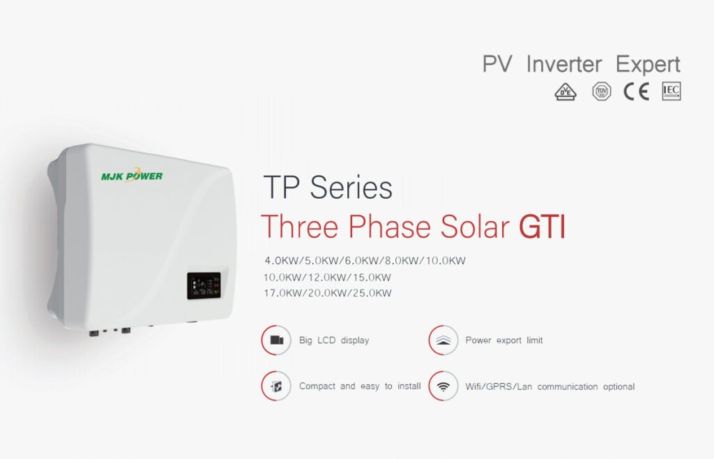 Three Phase Solar Grid Tied Inverter - MJK Power- China PV Module Solar ...