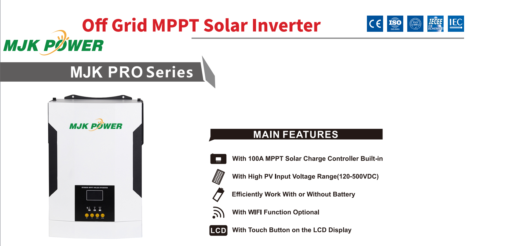 3.5KW/5KW Off Grid MPPT Solar Inverter - MJK Power- China PV Module ...